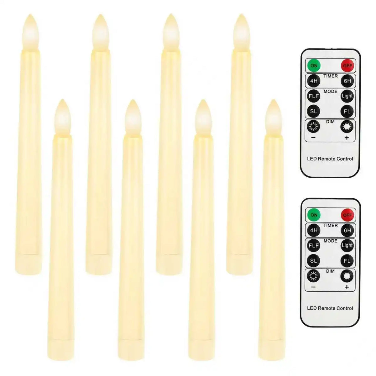 300 Hours Lighting Time Flameless LED Candle Warm Light Flickering Flame Simulation Table Candle for Holiday Wedding Home Decor