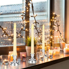 300 Hours Lighting Time Flameless LED Candle Warm Light Flickering Flame Simulation Table Candle for Holiday Wedding Home Decor