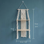 Macrame Wall Shelf Boho 