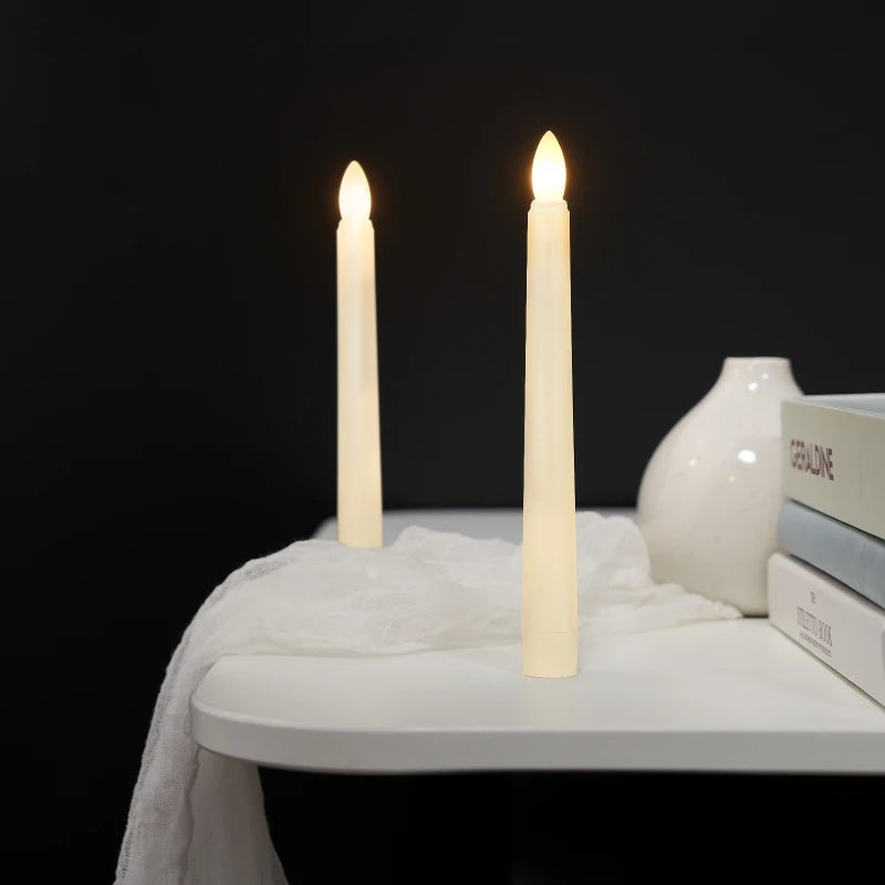 300 Hours Lighting Time Flameless LED Candle Warm Light Flickering Flame Simulation Table Candle for Holiday Wedding Home Decor