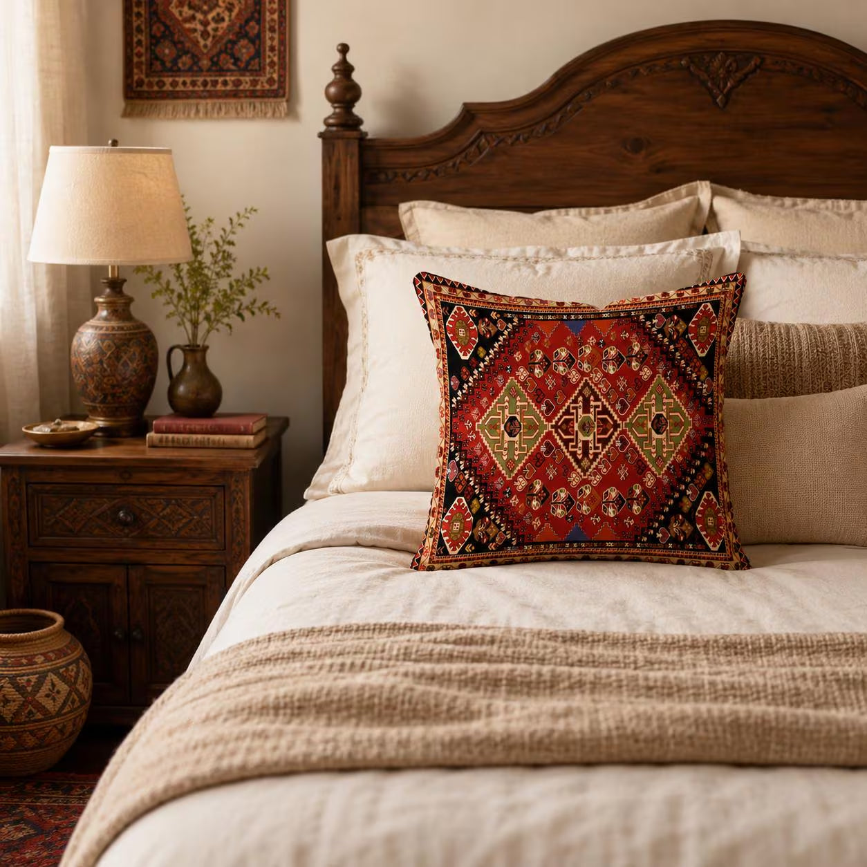 Vintage Persian Style Pillow Cover