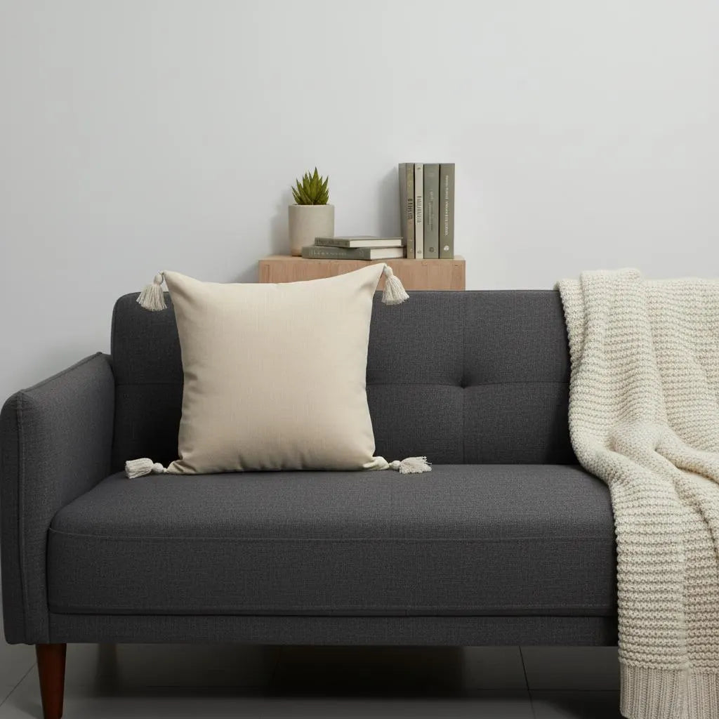 Boho Farmhouse Striped Cushion Cover 