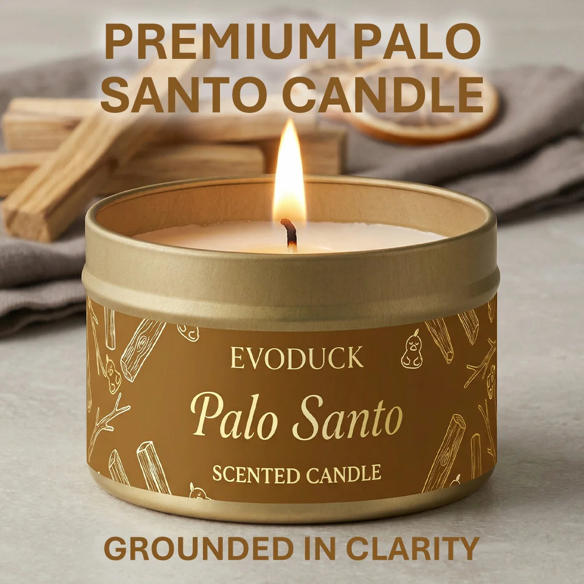 Palo Santo Scented Candles Premium Palo Santo Purify Elevate Energy Cleansing Candle for Meditation Winter Gifts Gift for Woman