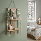 Macrame Wall Shelf Boho 