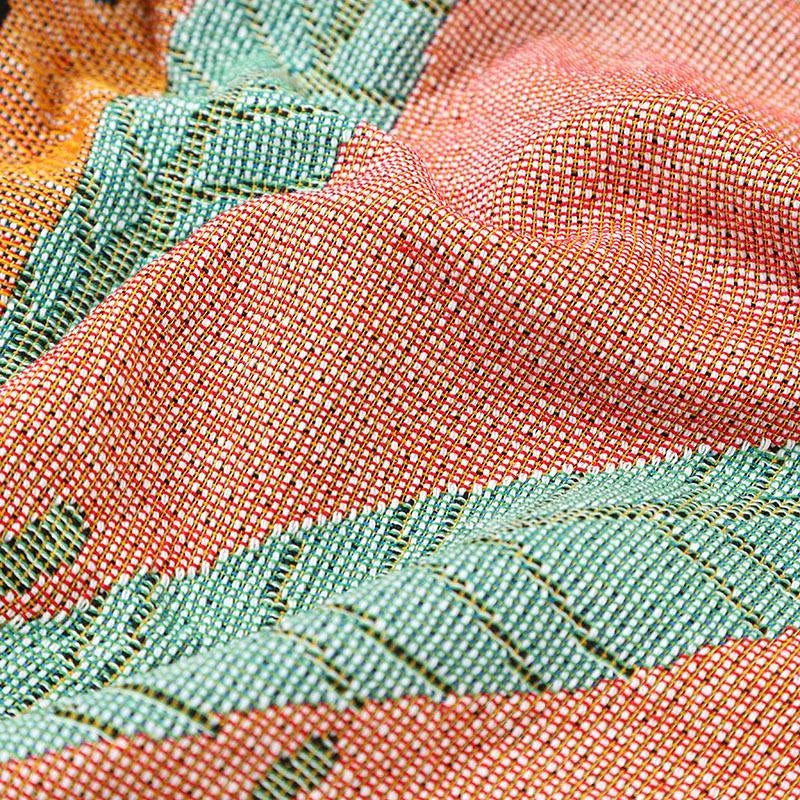 Boho Woven Leopard Lady Blanket