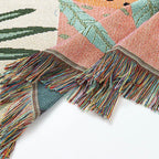 Boho Woven Leopard Lady Blanket