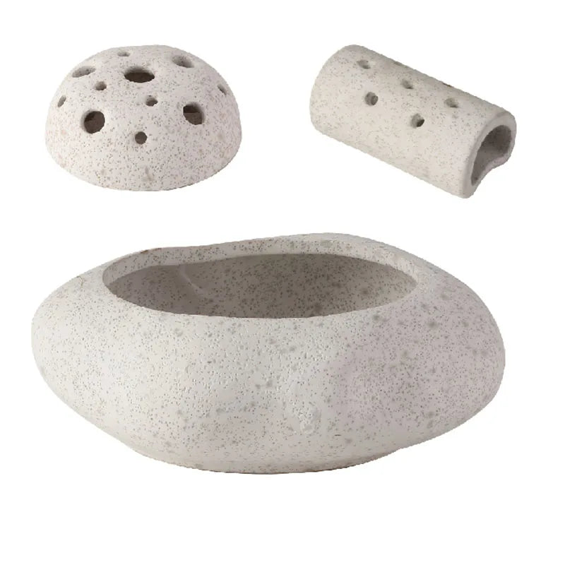 Simplicity Lotus Seedpod Ceramic Vase Artificial Flower Decorative Flowers Pots Desk Decoration Floral Arrangement Modern Decor
