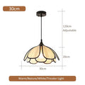Rattan Woven Petal Pendant Lamp LED 3