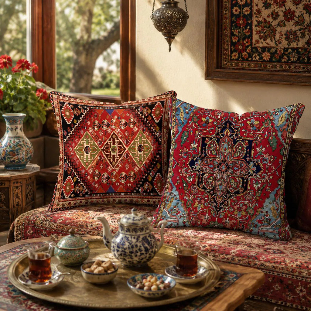 Vintage Persian Style Pillow Cover