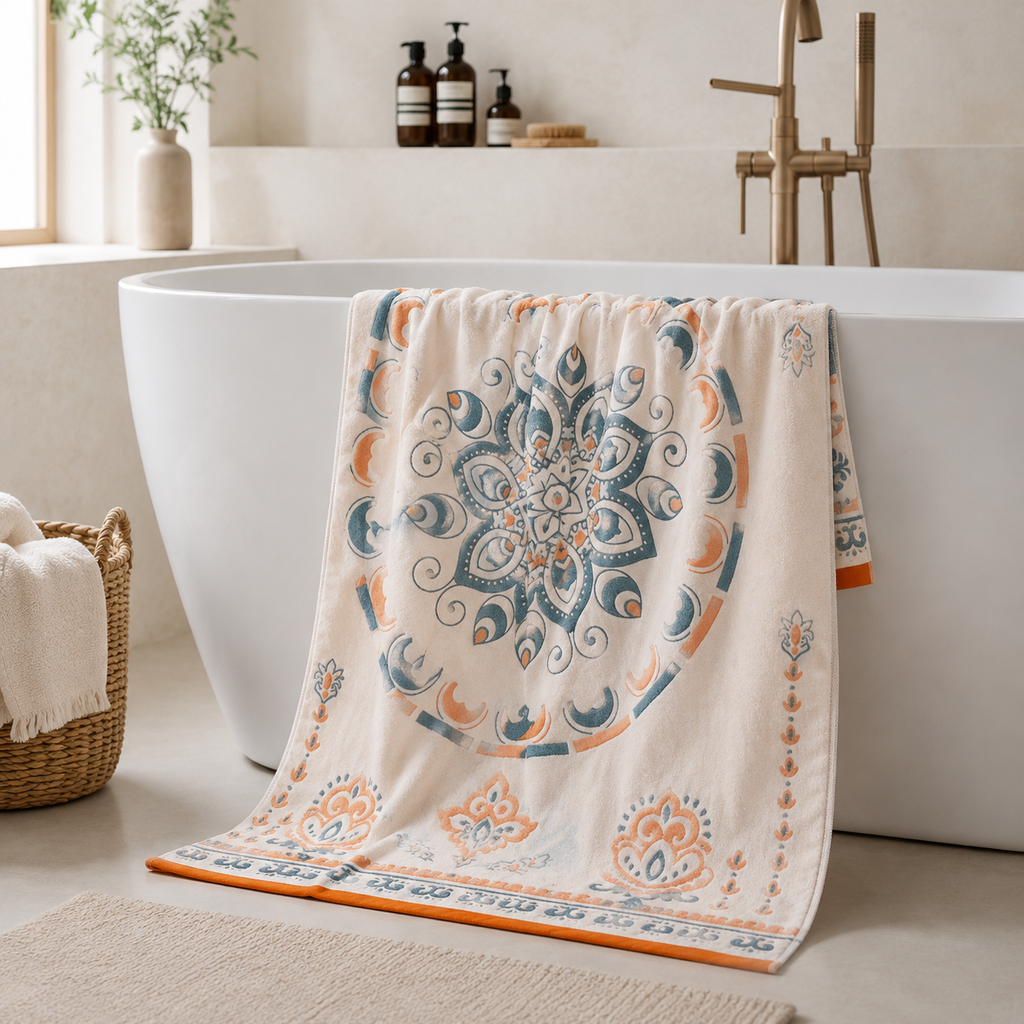 Boho Cotton Gauze Bath Towel
