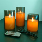 Boho LED Candles Set of 3