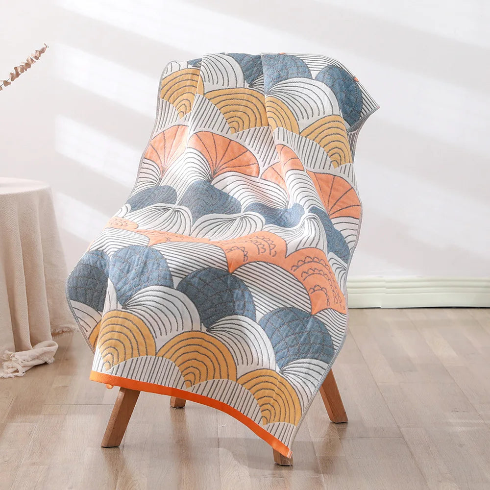 Bohemian Floral Bath Towel for Women Children, Soft Cotton Gauze, Bathroom, High Quality, 70*140
