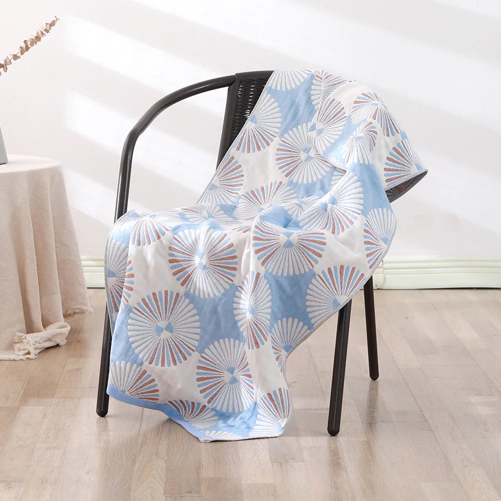 Bohemian Floral Bath Towel for Women Children, Soft Cotton Gauze, Bathroom, High Quality, 70*140