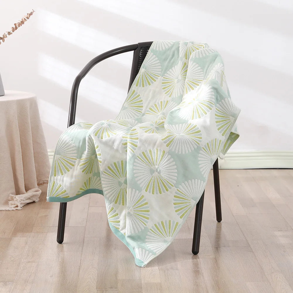 Bohemian Floral Bath Towel for Women Children, Soft Cotton Gauze, Bathroom, High Quality, 70*140