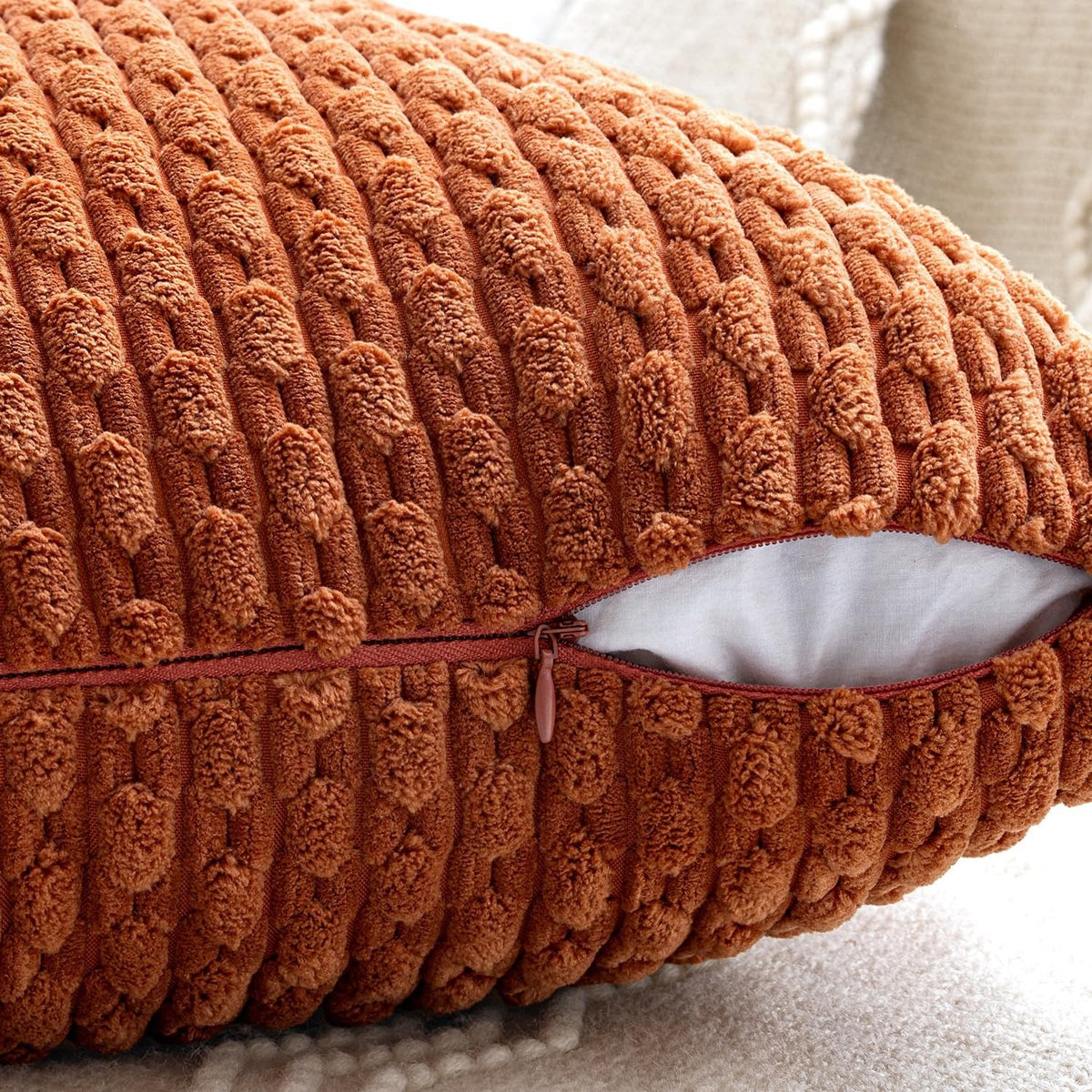 Corduroy Striped Pillow Covers