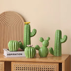 2026 New Cactus Home and Garden Decorations for Home 2026 Ceramic Cactus Aesthetic Room Decor Green Cactus Ornaments Home Decor