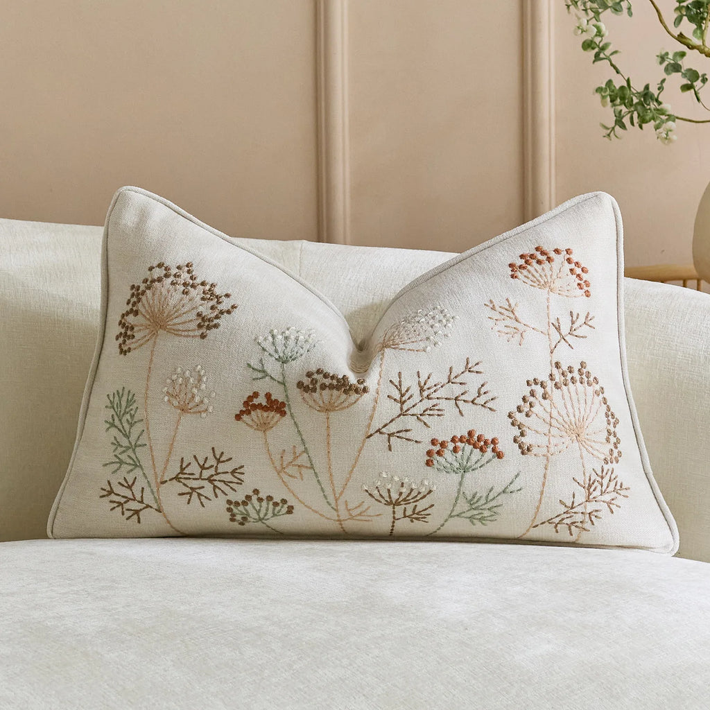 Bohemian Chenille Throw Pillowcase Cojines Decoration Sofa Floral Embroidered Pillow Cover Headboard Cushion Covers 45X45Cm