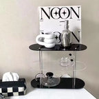 Ins Style Acrylic Storage Rack Desktop Organizer Perfume Jewelry and Cups Display Stand 3 Layers Removable Decorative Shelf