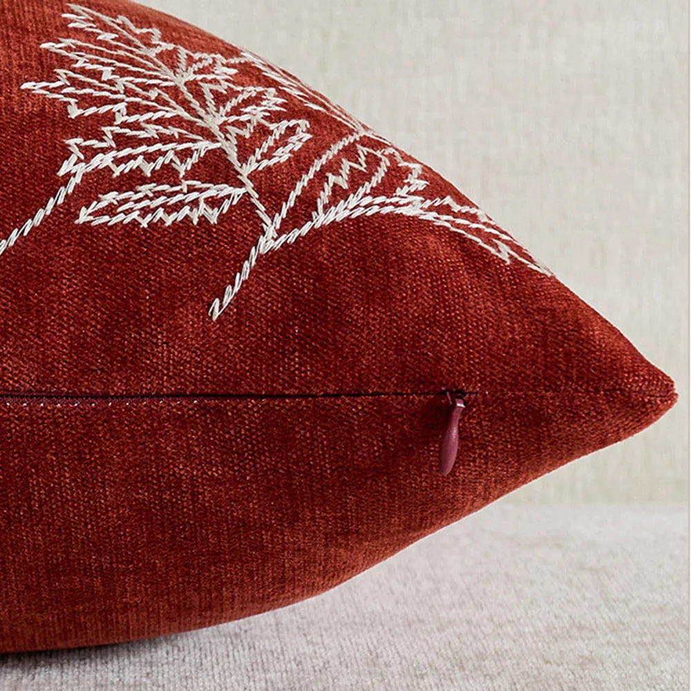 Bohemian Chenille Throw Pillowcase Cojines Decoration Sofa Floral Embroidered Pillow Cover Headboard Cushion Covers 45X45Cm