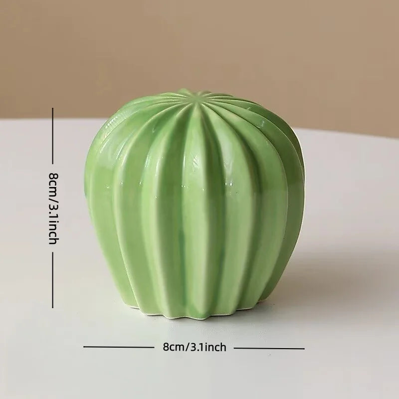 2026 New Cactus Home and Garden Decorations for Home 2026 Ceramic Cactus Aesthetic Room Decor Green Cactus Ornaments Home Decor