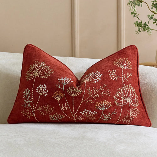 Bohemian Chenille Throw Pillowcase Cojines Decoration Sofa Floral Embroidered Pillow Cover Headboard Cushion Covers 45X45Cm