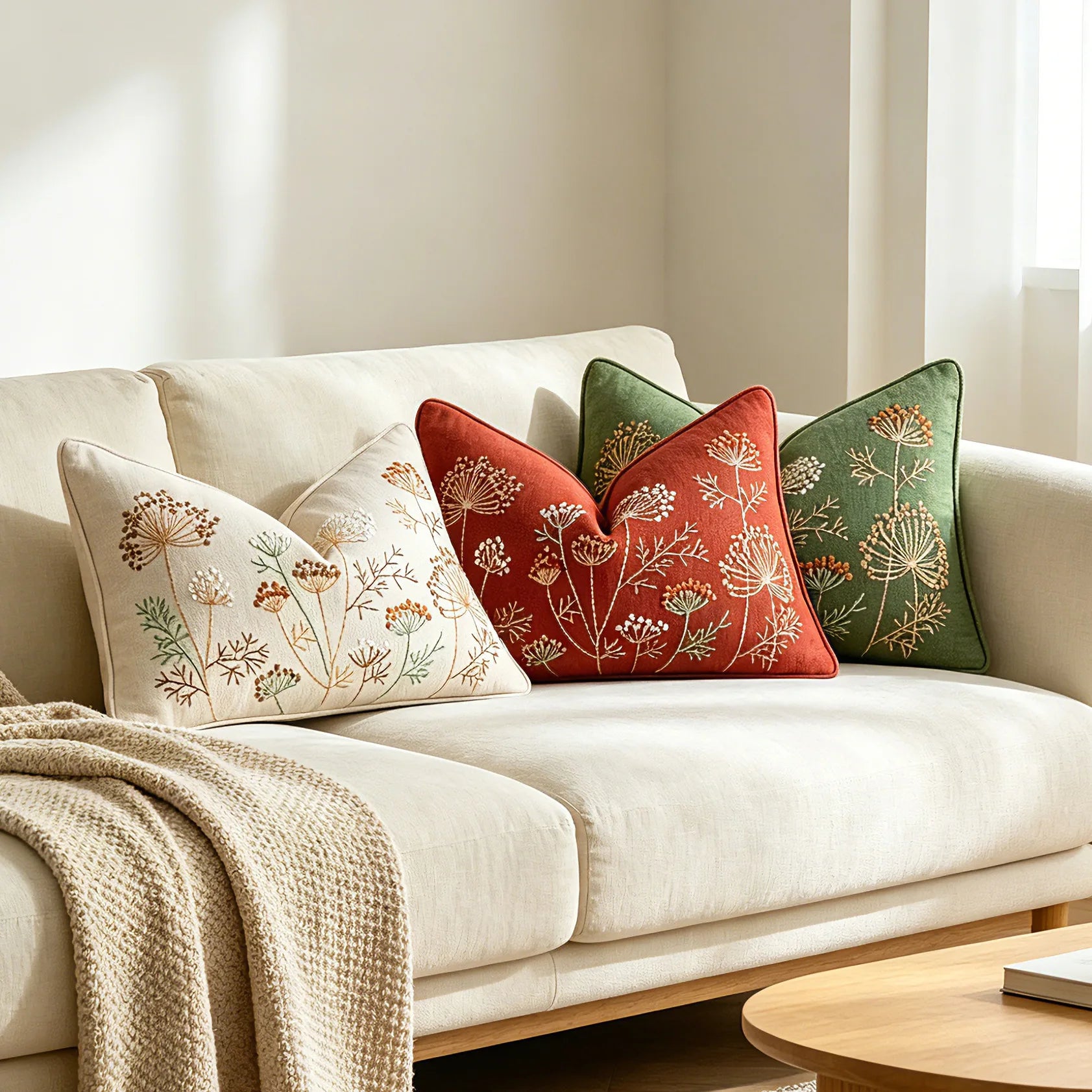 Bohemian Chenille Throw Pillowcase Cojines Decoration Sofa Floral Embroidered Pillow Cover Headboard Cushion Covers 45X45Cm