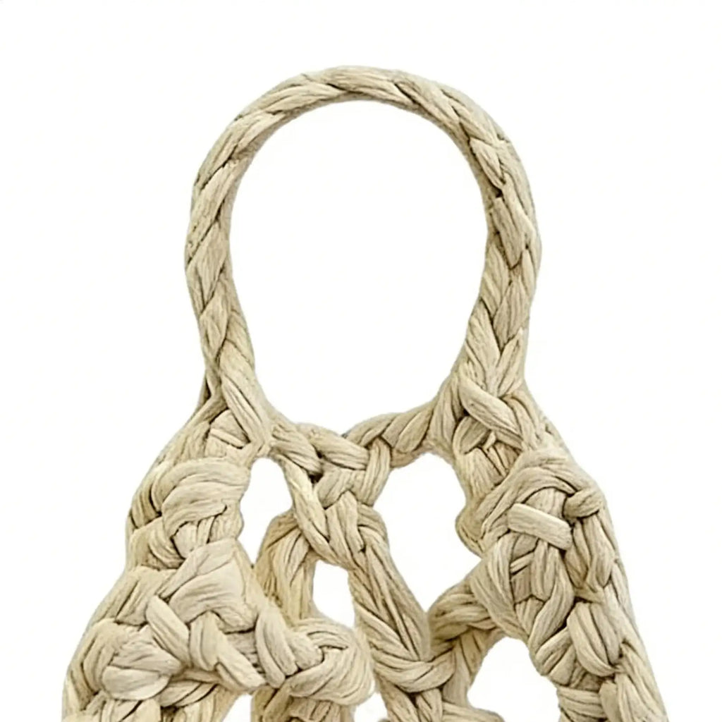 Boho Macrame Plant Hangerbasket for Succulents Cotton Rope Woven Hanging Basket with Net Pouch Home Decoration Organizer