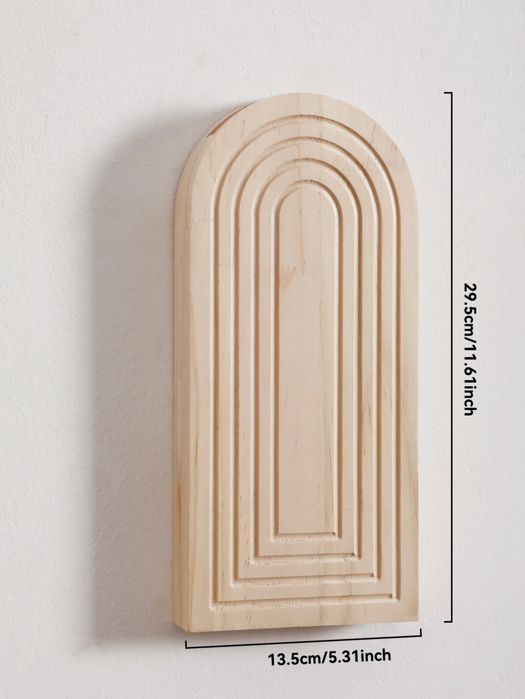 Boho Wooden Wall Vase Wall Mounted Vase Arched Decorative Hanging Planter for Living Room, Bedroom & Home Wall Decoration Gifts