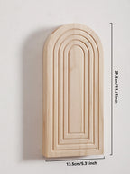 Boho Wooden Wall Vase Wall Mounted Vase Arched Decorative Hanging Planter for Living Room, Bedroom & Home Wall Decoration Gifts
