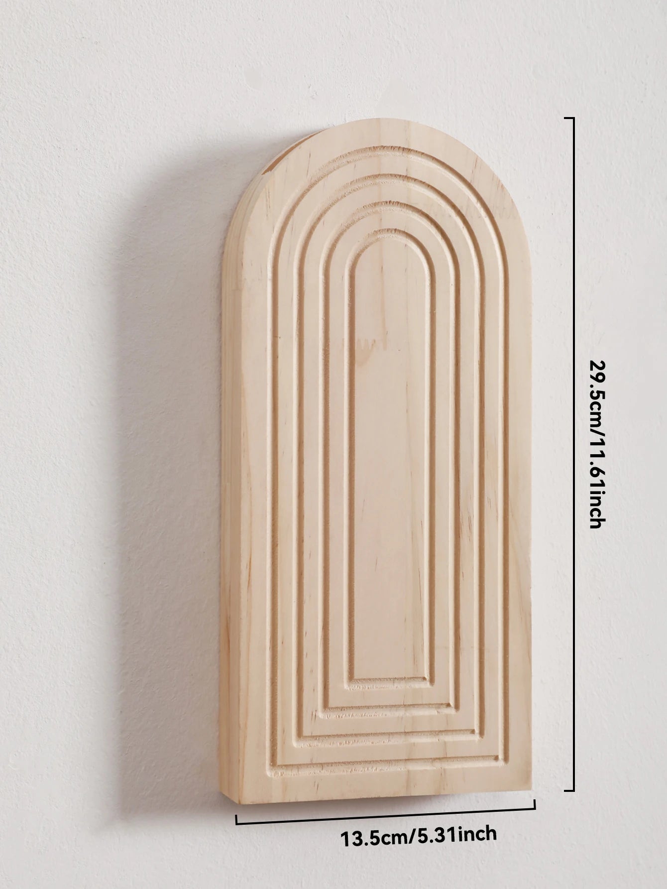 Boho Wooden Wall Vase Wall Mounted Vase Arched Decorative Hanging Planter for Living Room, Bedroom & Home Wall Decoration Gifts
