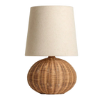 Wabi-Sabi Retro Desk Lamp Bedroom Bedside Fabric Table Lamp Medieval Hotel Rattan Fujii Weaving Atmosphere Home Decor E27