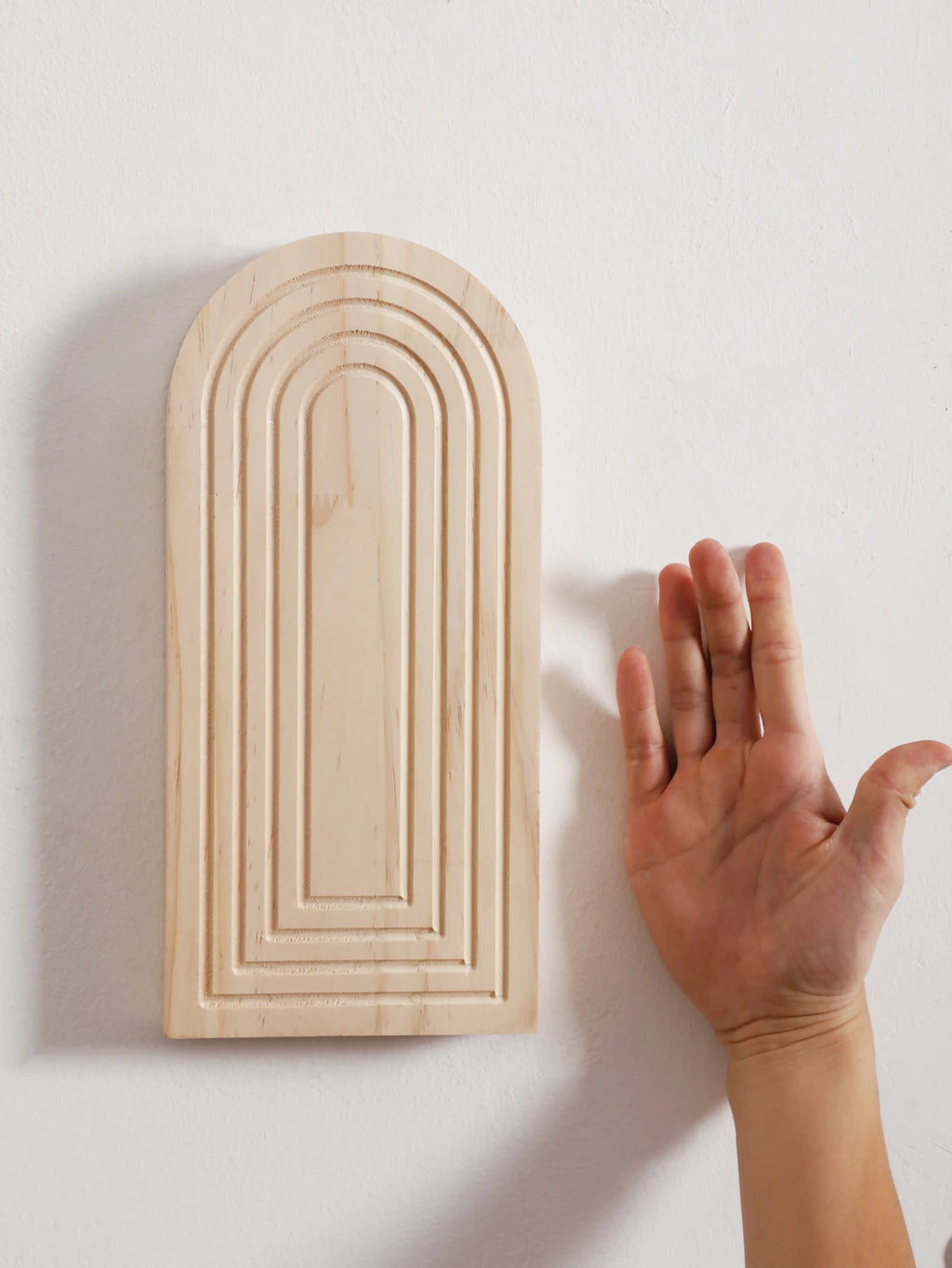Boho Wooden Wall Vase Wall Mounted Vase Arched Decorative Hanging Planter for Living Room, Bedroom & Home Wall Decoration Gifts