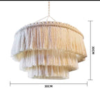 Bohemian Macrame Tassel Lampshade