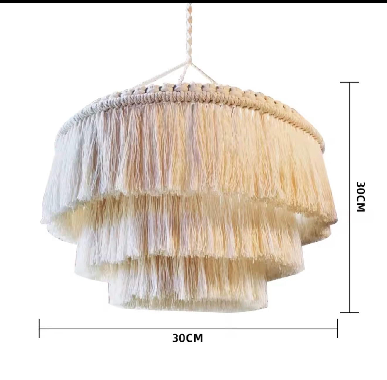 Bohemian Macrame Tassel Lampshade