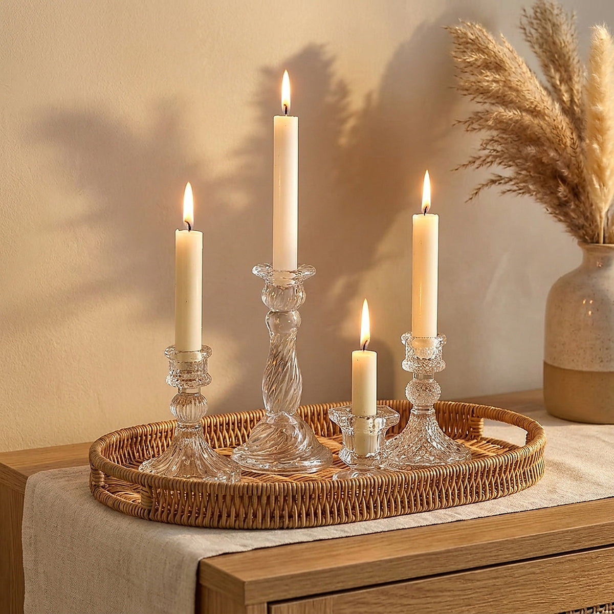 Nordic Glass Candle Holder