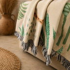Boho Woven Leopard Lady Blanket