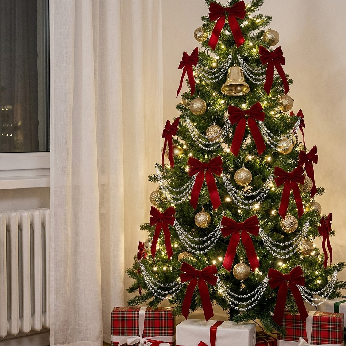 Clear Acrylic Christmas Crystal Garland