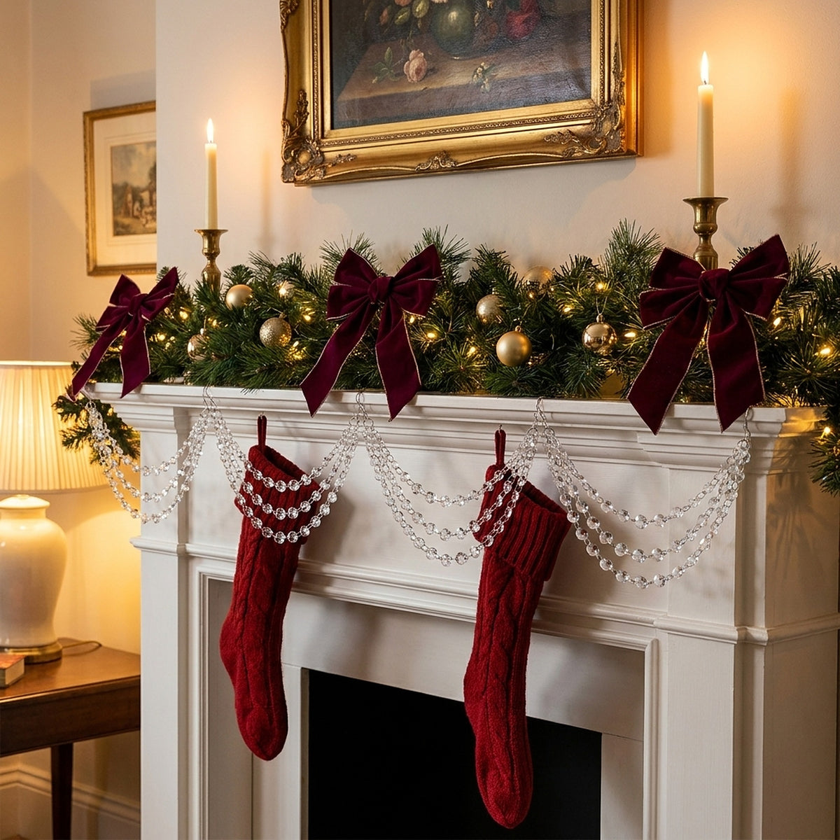 Clear Acrylic Christmas Crystal Garland