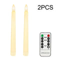 300 Hours Lighting Time Flameless LED Candle Warm Light Flickering Flame Simulation Table Candle for Holiday Wedding Home Decor
