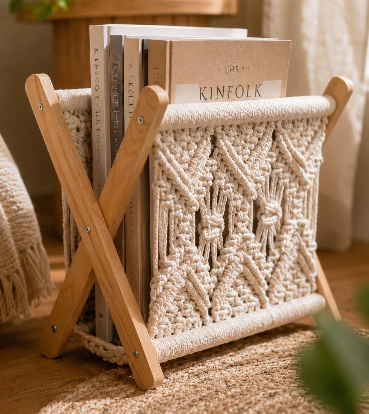  Boho Macrame Book Holder