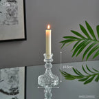 Novelty Glass Candles Holder Nordic Decor Candlestick Romantic Candle Stand Desk Accessories Wedding Centerpieces Ornament Gifts