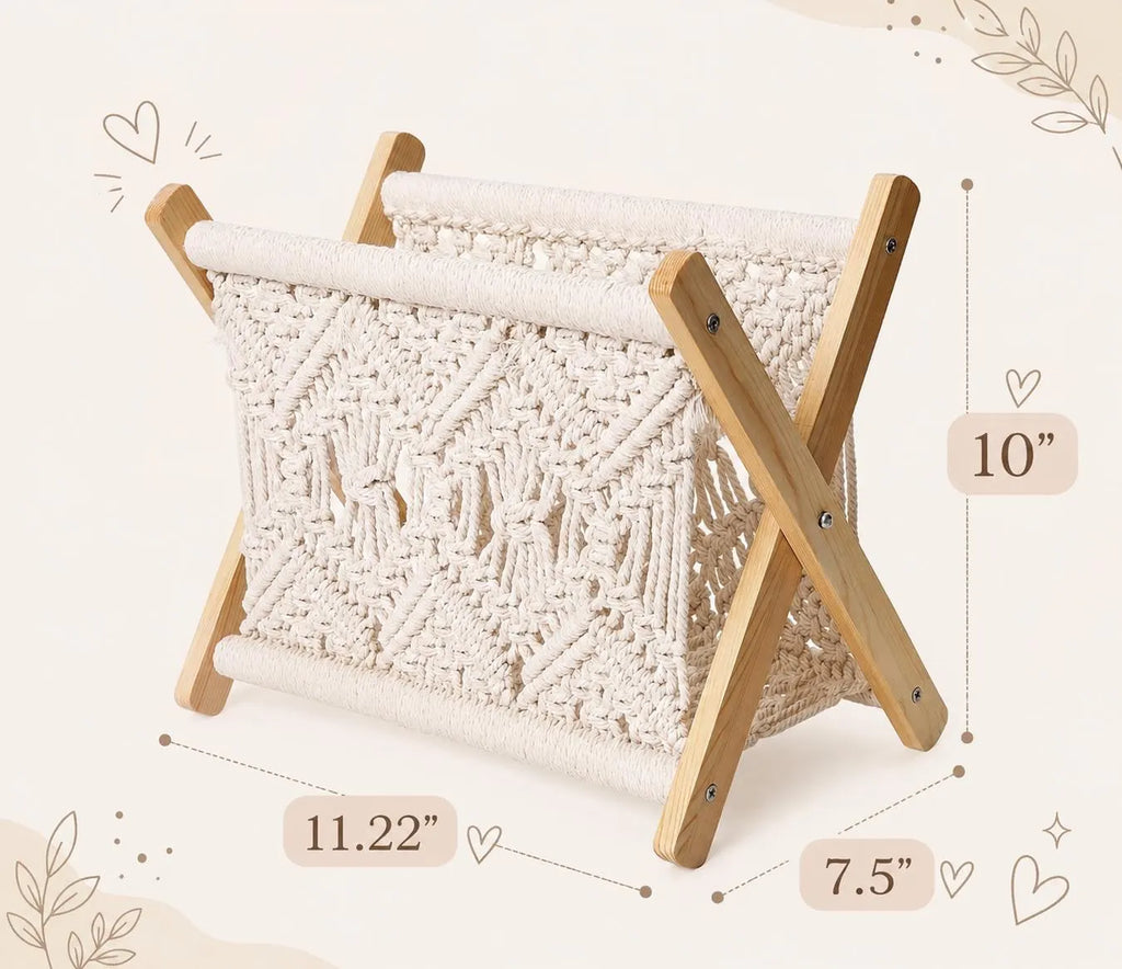  Boho Macrame Book Holder