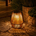 Boho Rattan Waterproof Garden Solar Light