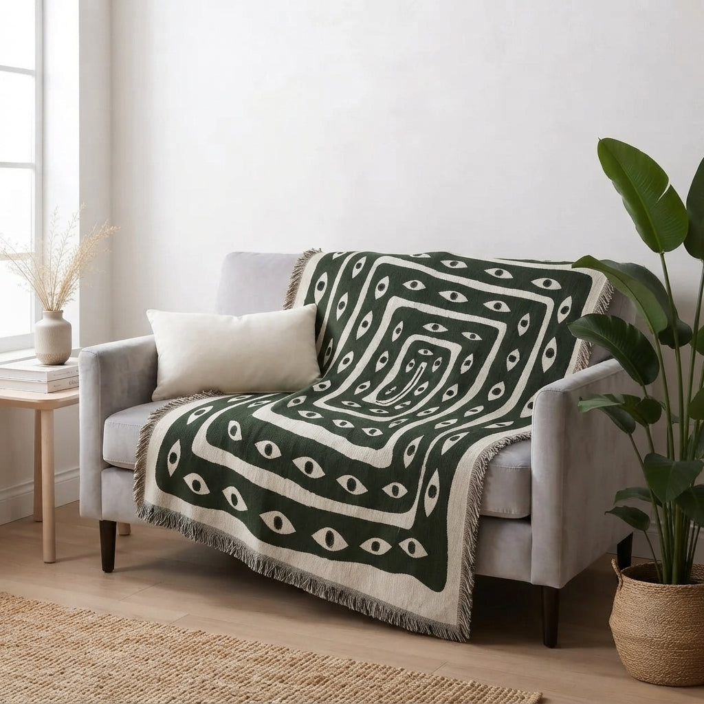 Evil Eye Throw Blanket