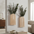 Boho Wooden Wall Vase