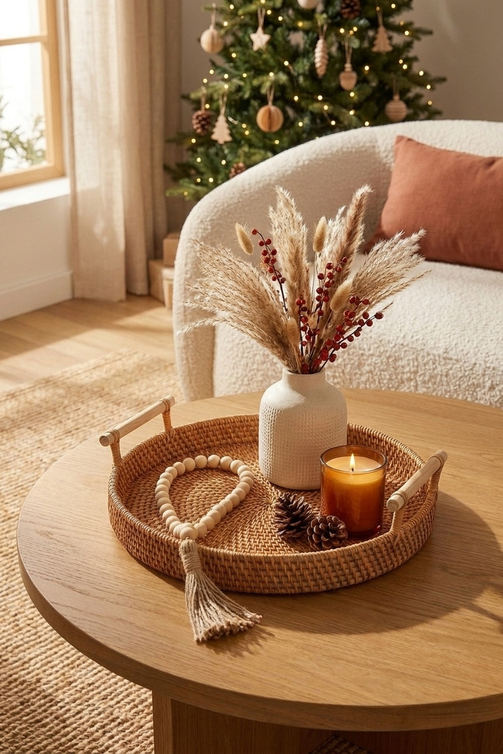 Woven Rattan Tray with Lid